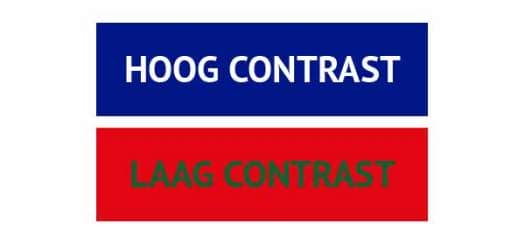hoog laag contrast hoog laag contrast